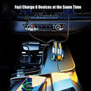 Adaptador de Carregador de Telefone para Carro 6 em 1