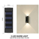 Lâmpada de Parede Solar ao Ar Livre à Prova D'Água